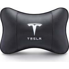 Mundo Venta Tesla Logolu Siyah Oto Boyun Yastığı (Yurt Dışından)