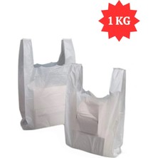 Bkr Doku Ambalaj Atlet Poşet T-Shirt Bag Tam Orjinal 1kg Taşıma Torbası Aliş Veriş Cici Boy