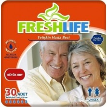 Freshlife Hasta Bezi Bağlama (Belbantlı) BÜYÜK BOY 30 Adet