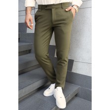 Yakamel Erkek Düz Kesim Kaliteli Esnek Kumaş Pantolon