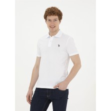 U.S. Polo Assn. Polo Yaka Beyaz Erkek T-Shirt GTP04IY024