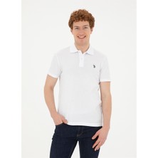 U.S. Polo Assn. Polo Yaka Beyaz Erkek T-Shirt GTP04IY024