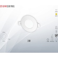 CT-5144 Slım Panel 3W