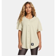 Under Armour Kadın Project Rock Easy Go Over Tişört Nefes Alabilir Kumaş ile Spor ve Günlük Kullanım