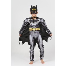 Gadget Gear Süper Kahraman Kostüm - Batman Çocuk Kostüm Kaslı