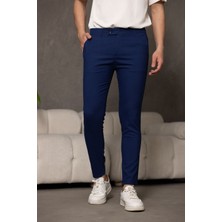 Yakamel Erkek Mevimlik Likralı Düz Trend Kumaş Pantolon