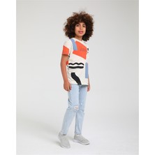 Jacklions Erkek Çocuk Pamuklu Baskılı Salaş Kesim Tshirt