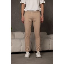 Yakamel Erkek Mevimlik Likralı Düz Trend Kumaş Pantolon