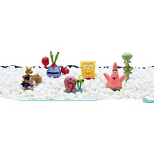 Charlotte Akvaryum Peyzajı, Akvaryum Dekorasyonu, Spongebob Squarepants 6 Parçalı Set (Yurt Dışından)