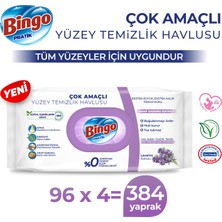 Bingo Pratik Yüzey Temizlik Havlusu Lavanta 96X4 (384 Yaprak)