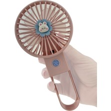 Coverzone Taşınabilir Mini USB Fan  Mini Vantilatör Soğutucu Cep Boyu 11CM Mini Fan YS2269 - Pembe