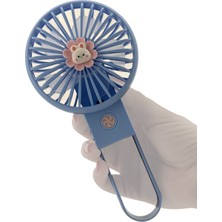 Coverzone Taşınabilir Mini USB Fan  Mini Vantilatör Soğutucu Cep Boyu 11CM Mini Fan YS2269 - Mavi