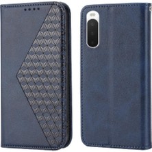 YH Market Sony Xperia 10 Iv El Kayışı Eşkenar Dörtgen Şekli Cüzdan Günlük Kullanım Için Flip Case (Yurt Dışından)