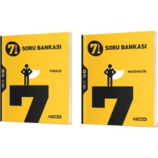 Hız Yayınları 7.sınıf Türkçe Soru Bankası + Matematik Soru Bankası - 2 Kitap