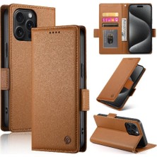 YH Market IPhone 15 Için Flip Case Pro Max Flip Cüzdan Günlük Kullanım Kart Yuvaları Iş (Yurt Dışından)