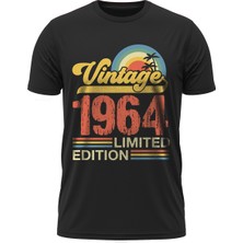 TuruncuLine Vintage 1964 Limited Edition - Özel Retro Tasarım Baskılı Unisex T-Shirt