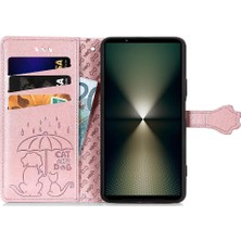 SZY Market Sony Xperia 1 Vı Karikatür Hayvanlar Için Flip Case Deri Kılıf Kapak Çevirin (Yurt Dışından)