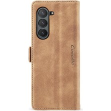 SZY Market Samsung Galaxy Z Için Flip Case Fold 6 5g Kılıf Kart Yuvası Kickstand Manyetik (Yurt Dışından)