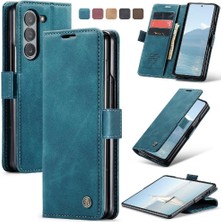 SZY Market Samsung Galaxy Z Için Flip Case Fold 6 5g Kılıf Kart Yuvası Kickstand Manyetik (Yurt Dışından)