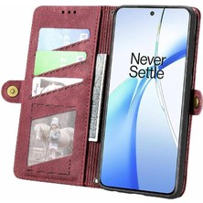 SZY Market Oneplus Nord Ce4 Için Flip Case Basit Iş Cüzdan Darbeye Deri (Yurt Dışından)