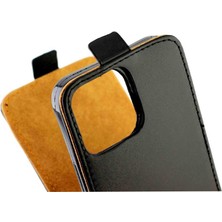 SZY Market Dikey Flip Case IPhone 13 Pro Max Tpu Deri Kart Yuvası Koruyucu (Yurt Dışından)