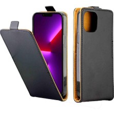 SZY Market Dikey Flip Case IPhone 13 Pro Max Tpu Deri Kart Yuvası Koruyucu (Yurt Dışından)