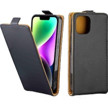 SZY Market Dikey Flip Case IPhone 15 Kart Yuvası Tpu Deri Koruyucu Kapak (Yurt Dışından)