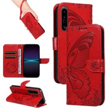 SZY Market Sony Xperia 1 Iv Için Flip Case Kredi Kartı Yuvası ile Ayrılabilir El Kayışı (Yurt Dışından)