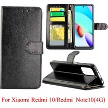 SZY Market Xiaomi Redmi Için Flip Case 10 Pu Deri Darbeye Dayanıklı Kart Tutucu Manyetik (Yurt Dışından)