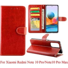 SZY Market Xiaomi Redmi Not 10 Için Flip Case Pro Max Pu Deri Darbeye Kart (Yurt Dışından)