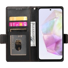 SZY Market Samsung Galaxy A35 Günlük Kullanım Için Flip Case Iş Cüzdan Flip Kart Yuvaları (Yurt Dışından)