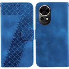 SZY Market Telefon Kılıfı Için Huawei Nova 12 Kabartmalı Desen Cüzdan Pu Deri Flip Kart (Yurt Dışından)