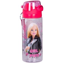 Wiggle 500ML Barbie Pipetli Askılı Kilitlenebilir Su Matarası