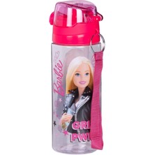 Wiggle 500ML Barbie Pipetli Askılı Kilitlenebilir Su Matarası