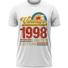 TuruncuLine Vintage 1998 Limited Edition - Özel Retro Tasarım Baskılı Unisex T-Shirt