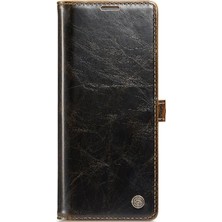 SZY Market Samsung Galaxy Z Için Flip Case Fold 6 5g Retro Cüzdan Kapak Çılgın At (Yurt Dışından)