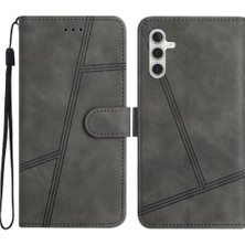 SZY Market Samsung Galaxy A25 Için Flip Case 5g Tam Koruma Flip Folio Bilek Kayışı (Yurt Dışından)