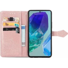 SZY Market Samsung Galaxy M55 Flip Kapak Için Flip Case Darbeye Deri Kılıf (Yurt Dışından)