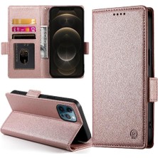 YH Market IPhone 12 Için Flip Case Pro Max Günlük Kullanım Flip Cüzdan Kartvizit Yuvaları (Yurt Dışından)