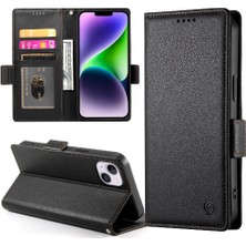 YH Market IPhone 14 Için Flip Case Artı Flip Kartvizit Yuvaları Günlük Kullanım Cüzdan (Yurt Dışından)