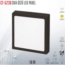 Cata CT-5236 Sıva Üstü LED Panel 18W