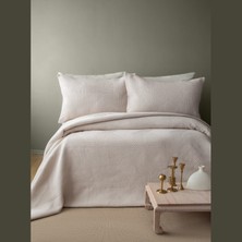 Apricitas Home Savoy Bej Jakar Yatak Örtüsü Seti Tek Kişilik