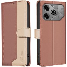 SZY Market Tecno Pova 6 6 Pro 5g Rfıd Engelleme Kickstand Darbeye Tpu Için Flip Case (Yurt Dışından)