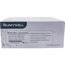 Uniywell Outdoor Poe Switch - 8 Port Poe + 2 Gigabit, Toplam 96W Poe Gücü