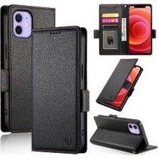 YH Market IPhone 12 Cüzdan Günlük Kullanım Için Flip Case Kart Yuvaları Flip Iş (Yurt Dışından)