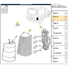 Mars Sağ Stop Tek Kapı Dw8 Partner Berlingo (511118-6351J0)