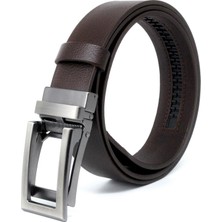 Livize Manda Derisi Otomatik Tokalı Deliksiz Erkek Kemeri - Otomatik Kemer