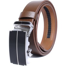 Livize Otomatik Tokalı Deliksiz Manda Derisi Klasik Erkek Kemeri Gerçek Deri Kalite