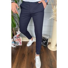 Yakamel Erkek Italyan Kesim Yeni Sezon Trend Kumaş Pantolon