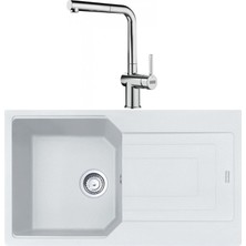 Franke Urban Ubg 611-86 Bianco Granit Eviye-Active Plus Doccia Krom 2.0 Batarya Seti
